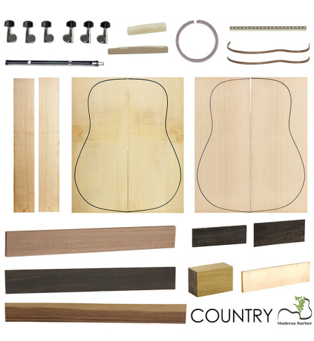 Kit Guitarra Acústica Country