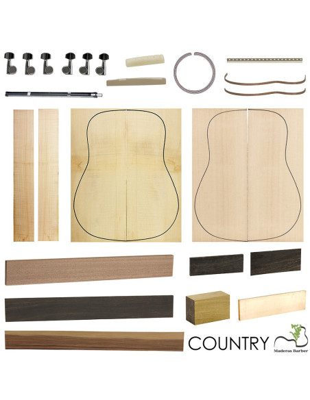 Kit Guitarra Acústica Country