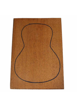 1 Piece African Mahogany Ukelele Soprano Backs