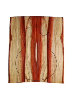 Cuerpo gestreiftes Padouk Gitarre / E-Bass |Maderas Barber