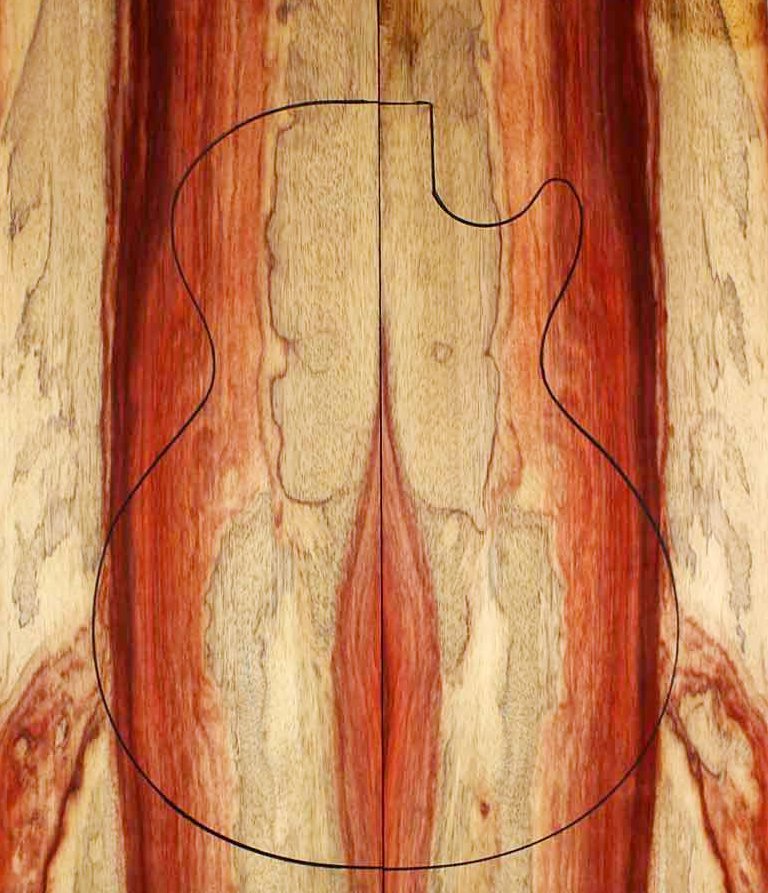 Carved Top padauk striato elettrica