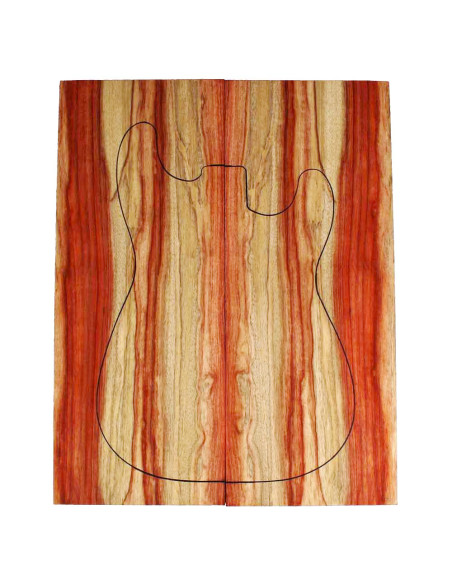 Decken cuerpo Palo rojo Bariole para guitarra eléctrica