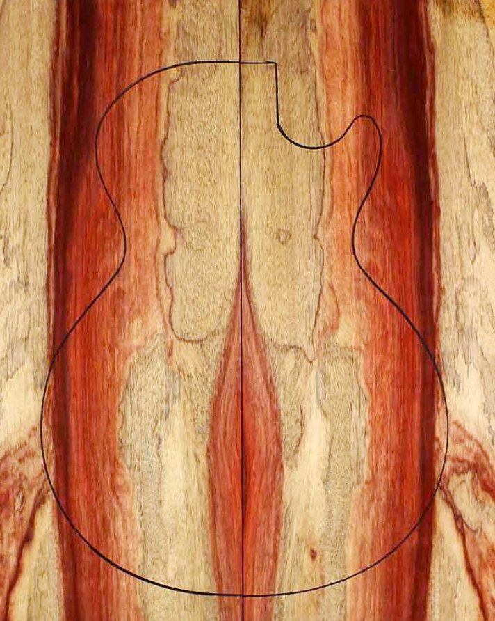 Padauk  Bariole Bass / Electric Guitar Drop Top | Buy