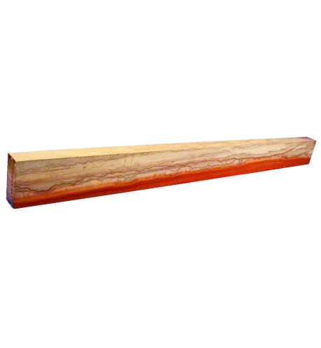 manche neck through padouk rouge bariolé