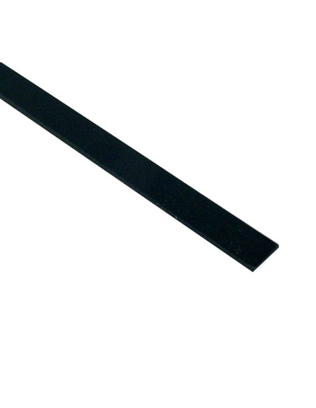 Perfil Plástico Negro Boston 1400x8x1,5 mm | Maderas Barber