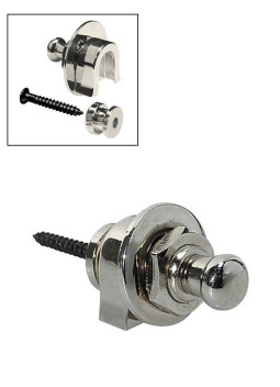 Boutons de fermeture de sangle chromés