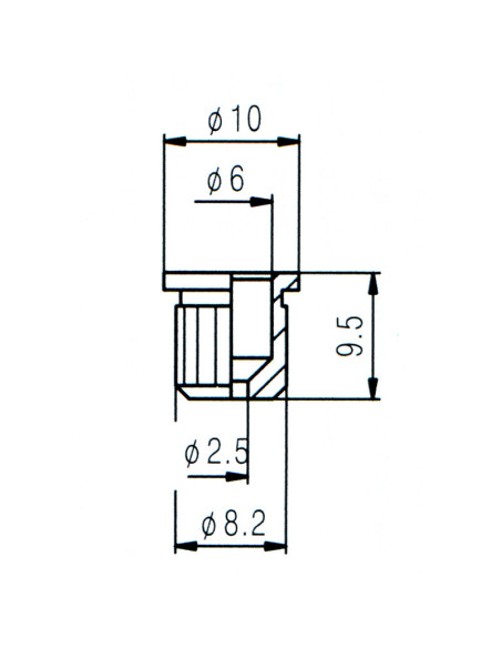 Capuchon de corde Boston 8,2x9,5 mm