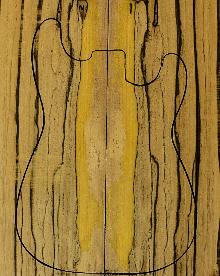 Buy Brown Ebony Bass / Electric Guitar Carved Top