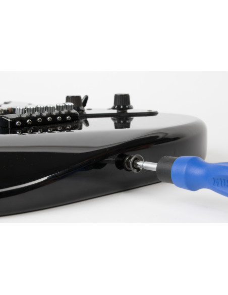 Accesorio multitarea para ajuste de guitarra, ampli y pedales 17 en 1