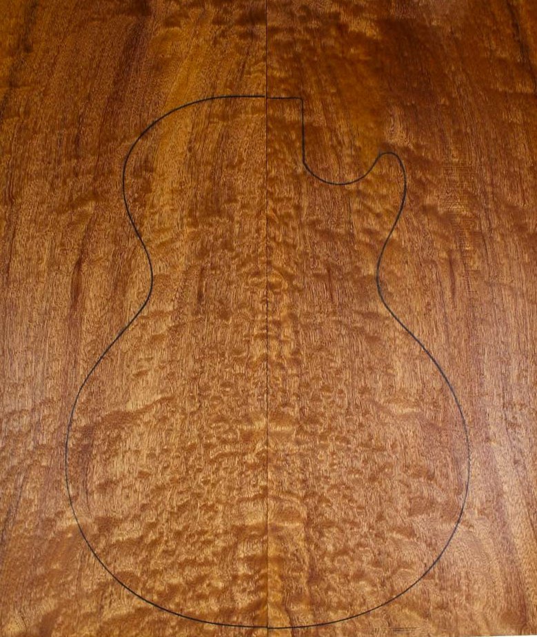 Tapas Cuerpo Sapelli Quilted 1ª Guitarra / Bajo Eléctrico | Maderas Barber