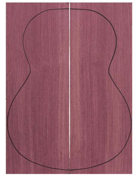 Purple Heart Backs (550x200x4 mm)x2