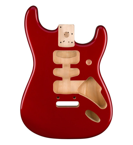 Fender® Deluxe Series Stratocaster® Alder Body, Candy Apple Red