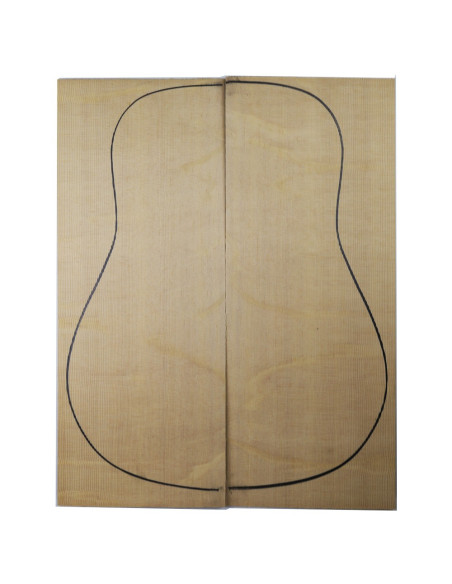Tables Épicéa Sitka Bear Claw Guitare Acoustique | Maderas Barber