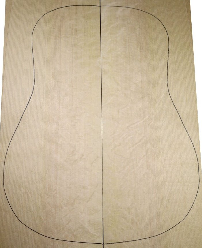 Tavole abete delle Alpi Bear Claw chitarra classica