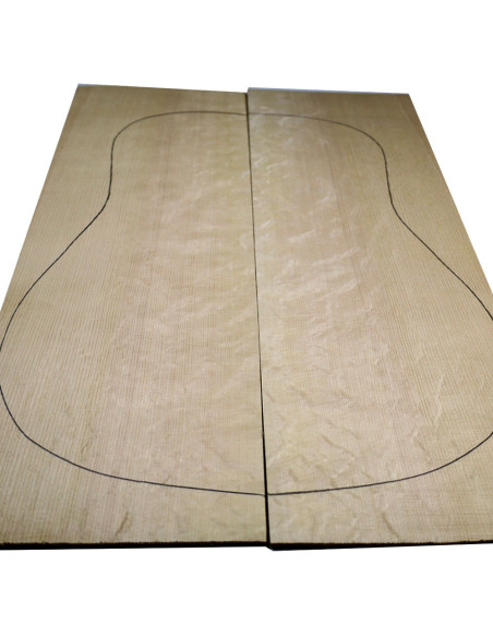 Tavole abete delle Alpi Bear Claw chitarra classica