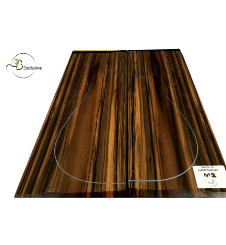 Makassar Ebony Carved Top Nº2