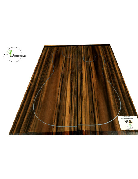 Makassar Ebony Carved Top Nº2