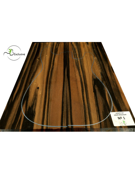 Makassar Ebony Carved Top Nº3