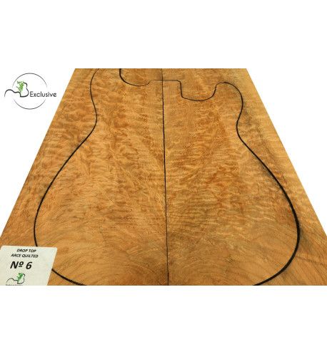Drop Top acero quilted Master chitarra elettrica n.6