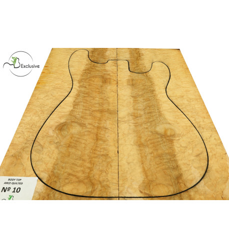 Quilted Maple Body Top Electric / Bass Guitar Nº 10