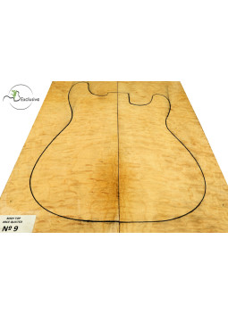 Decke Cuerpo Quilted Ahorn Gitarre / E-Bass Nr.9