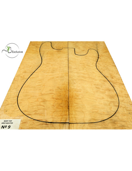 Quilted Maple Body Top Electric / Bass Guitar Nº 9