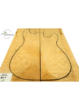 Decke Cuerpo Quilted Ahorn Gitarre / E-Bass Nr.7