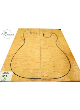 Tapa Cuerpo Arce Quilted Guitarra / Bajo Eléctrico Nº6