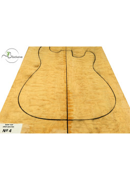 Decke Cuerpo Quilted Ahorn Gitarre / E-Bass Nr.4