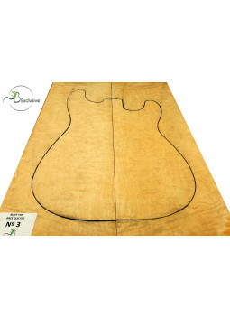 Tavola Cuerpo acero quilted chitarra / basso elettrico n.3