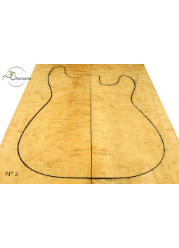Decke Cuerpo Quilted Ahorn Gitarre / E-Bass Nr.2