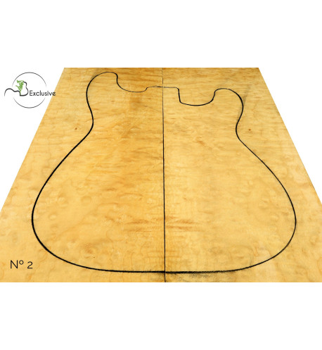 Quilted Maple Body Top Electric / Bass Guitar Nº 2