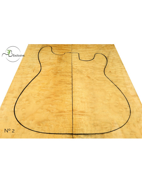 Quilted Maple Body Top Electric / Bass Guitar Nº 2