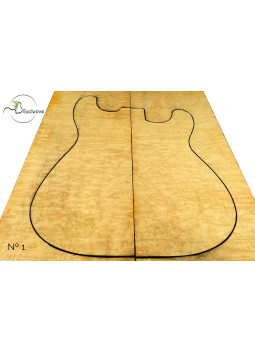 Quilted Maple Body Top Electric / Bass Guitar Nº 1