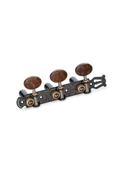 Schaller Machine Head GrandTune Classic Lyra BlackChrome Snakewood