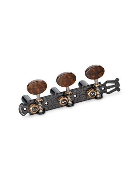 Schaller Machine Head GrandTune Classic Lyra BlackChrome Snakewood