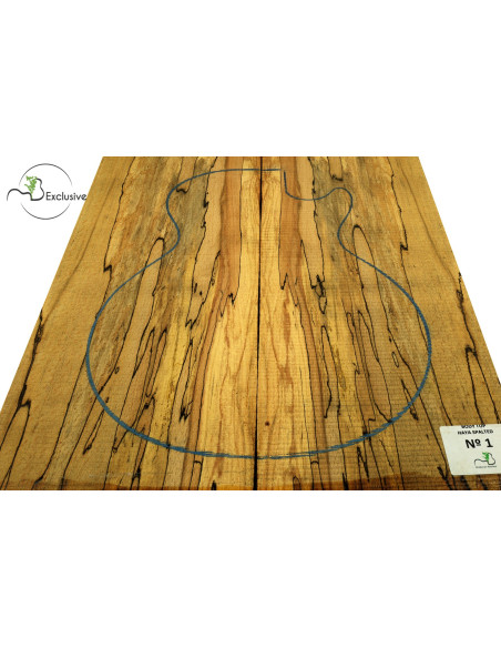 Decke Cuerpo spalted Buche Nr.1