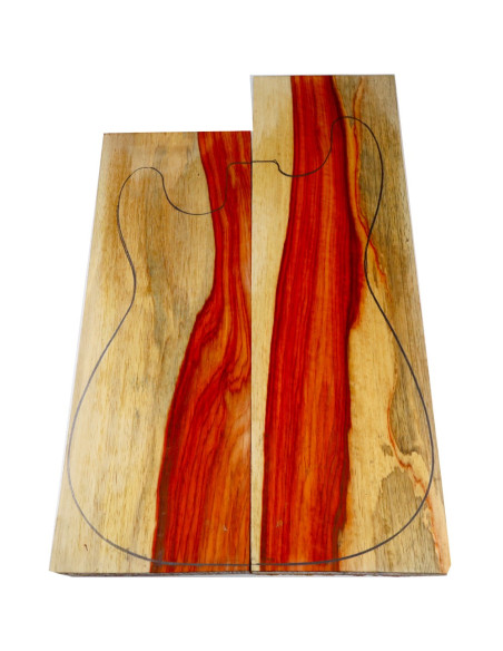 Padauk Bariolé Asymetric Body Bass / Electric Guitar | Buy