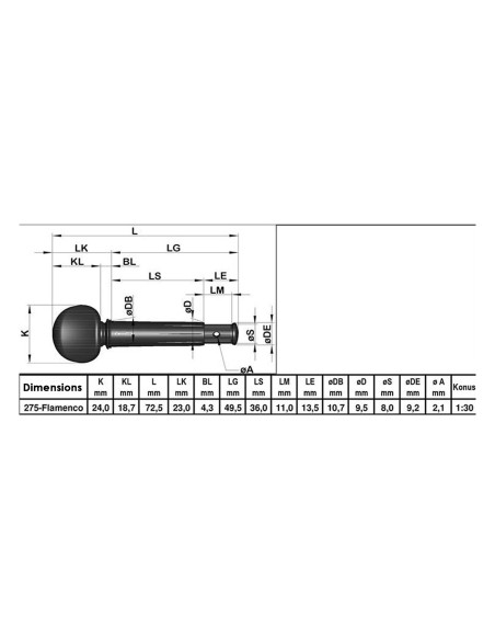 Buy Wittner tuning peg for Flamenco Guitars