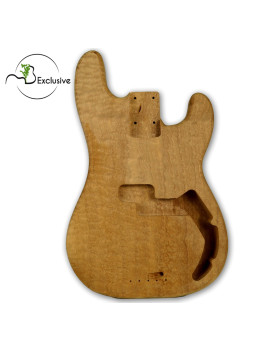 Buy Sapele Quilted Finished Electric Bass Body Precision Style MB