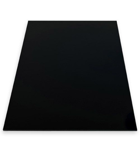 Black 1-ply pickguard blank 210x290x2.2 mm