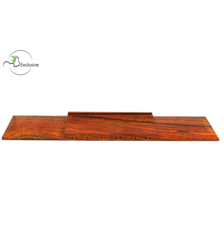 Cocobolo Finished Lute Bridge