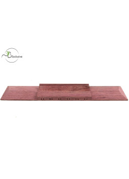 Purple Heart Finished Lute Bridge