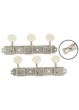 AllParts Vintage-style Deluxe 3x3 Strip Keys Nickel by GOTOH