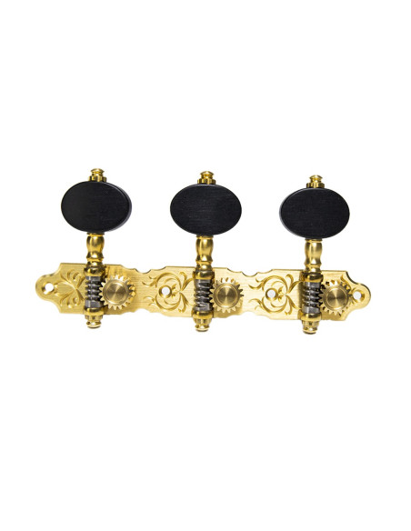 General description of the Perona tuning machines for classical guitar 572: