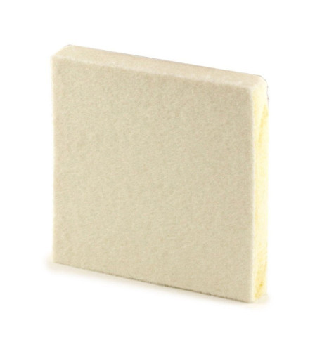 Felt block for French polishing, 5 x 5 x 3/4"