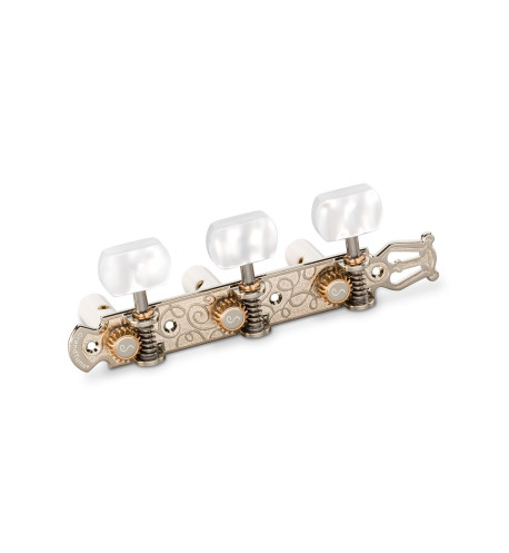 Buy Schaller Machine Head Classic Lyra Nickel Perloid Posts White