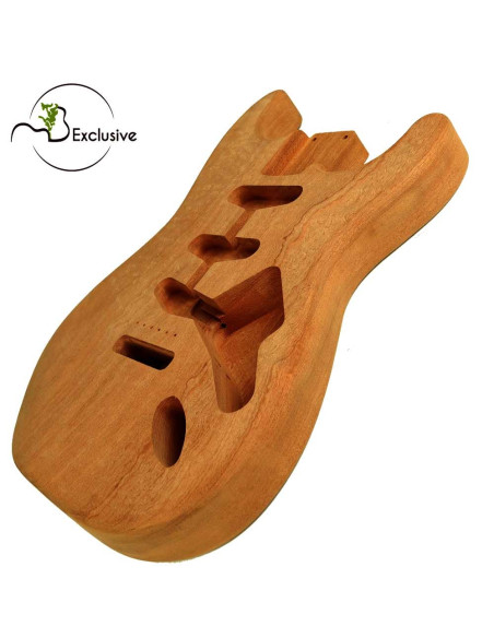 Corps Sapelli Pommelé Finition Guitare Électrique Style Stratocaster MB Exclusive