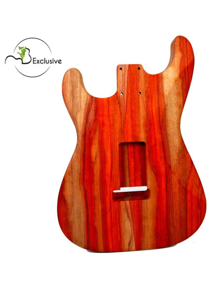 Cuerpo Palo Rojo Bariolé Acabado Guitarra Eléctrica  Estilo