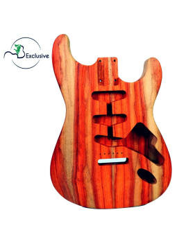 Corps Palissandre rouge Bariolé Finition Guitare Électrique  Style Stratocaster MB Exclusive